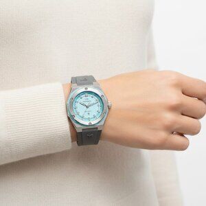 NWT Authentic Technomarine Coral Quartz Green Dial Women's Watch